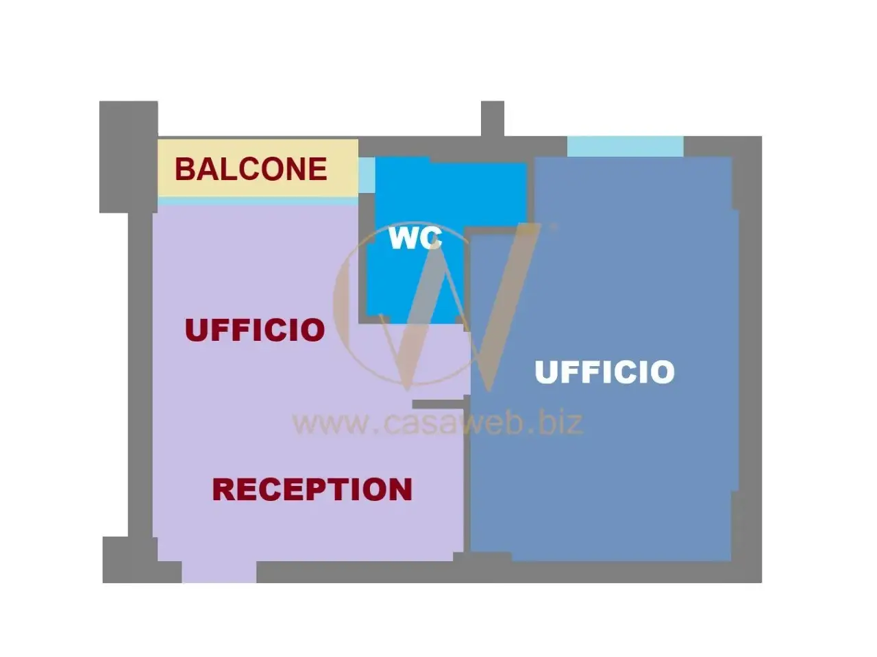 Ufficio in Viale Carlo III di Borbone, San Nicola La Strada, {3} - Planimetria 1