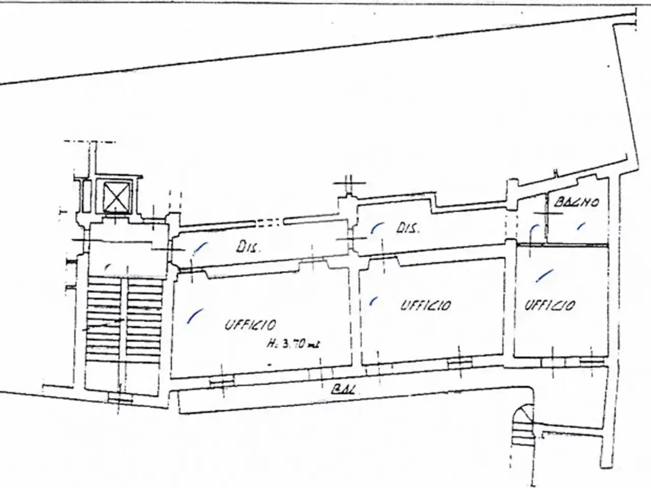 Ufficio in Via Fratelli Galliari 1, Treviglio, {3} - Planimetria 1