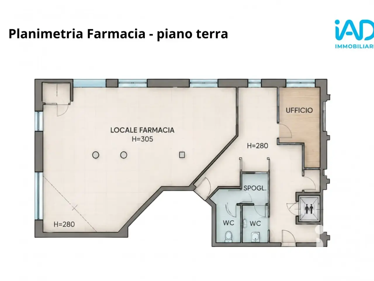Negozio in Via Cesare Battisti 93, Rovato, {3} - Planimetria 1
