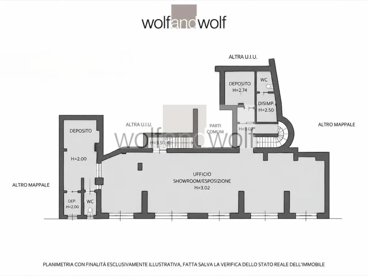 Showroom in Via Senato, Milano, {3} - Planimetria 1