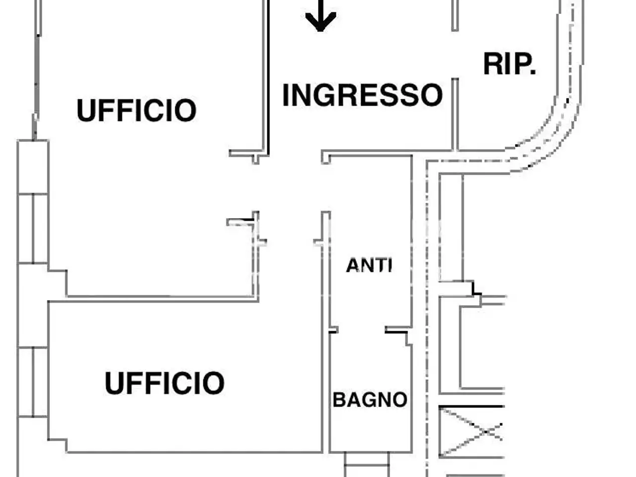 Ufficio in Ad.Ze Viale Divisione Acqui, Modena, {3} - Planimetria 1