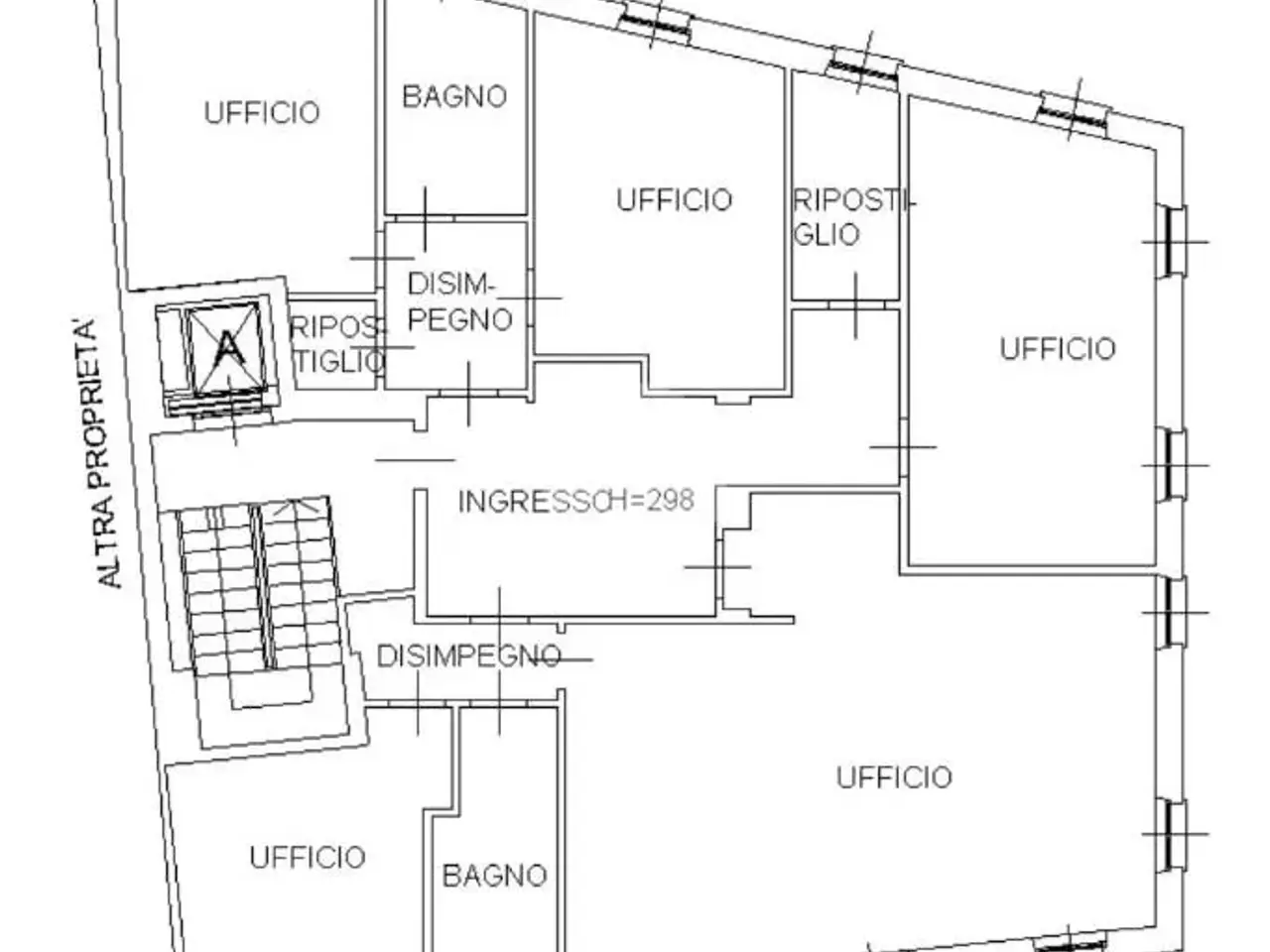 Ufficio in Piazzale Arnaldo, Brescia, {3} - Planimetria 1