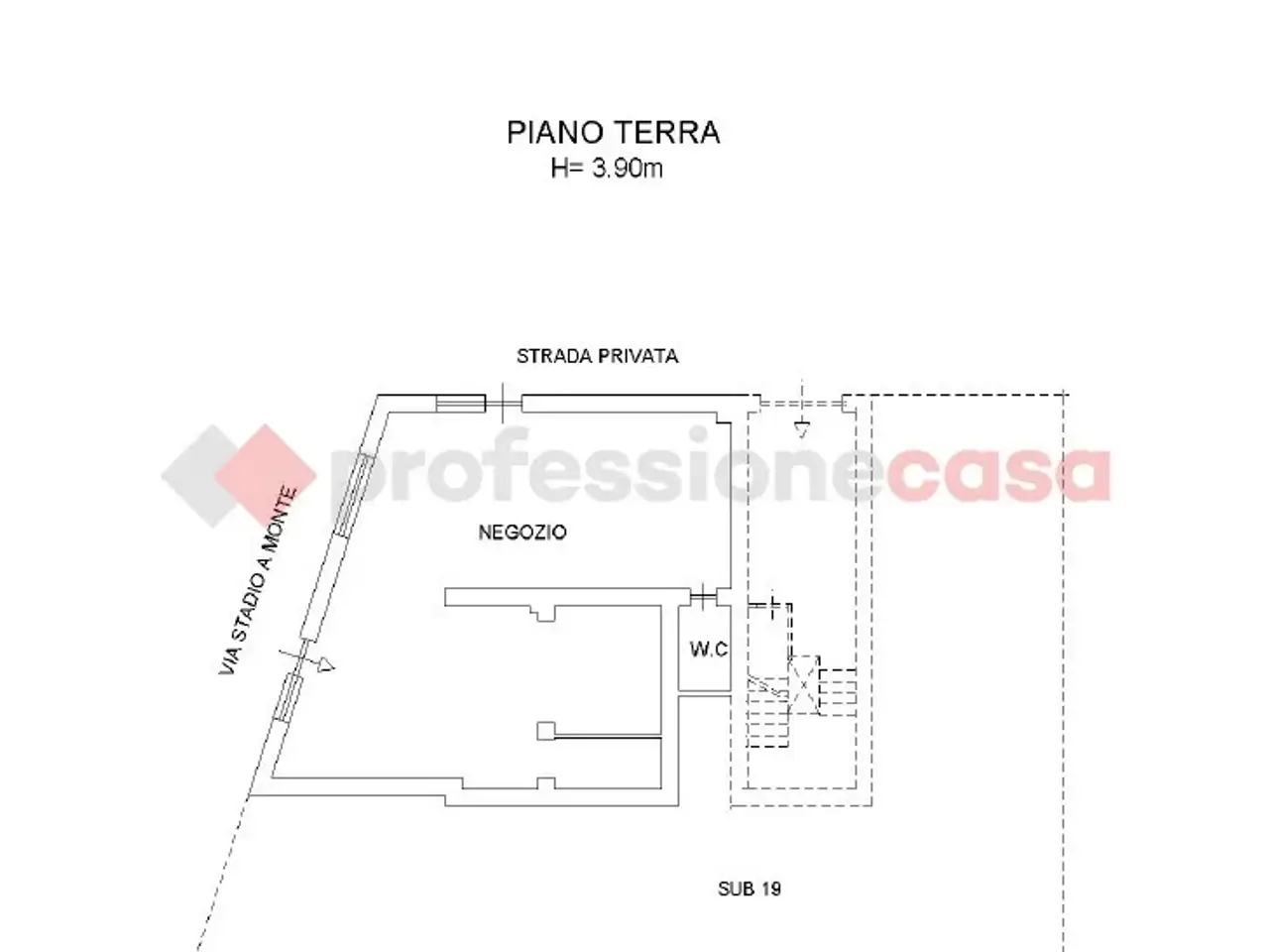 Negozio in Via Italo Alaimo (Adiacente Stadio) 35, Reggio di Calabria, {3} - Planimetria 1
