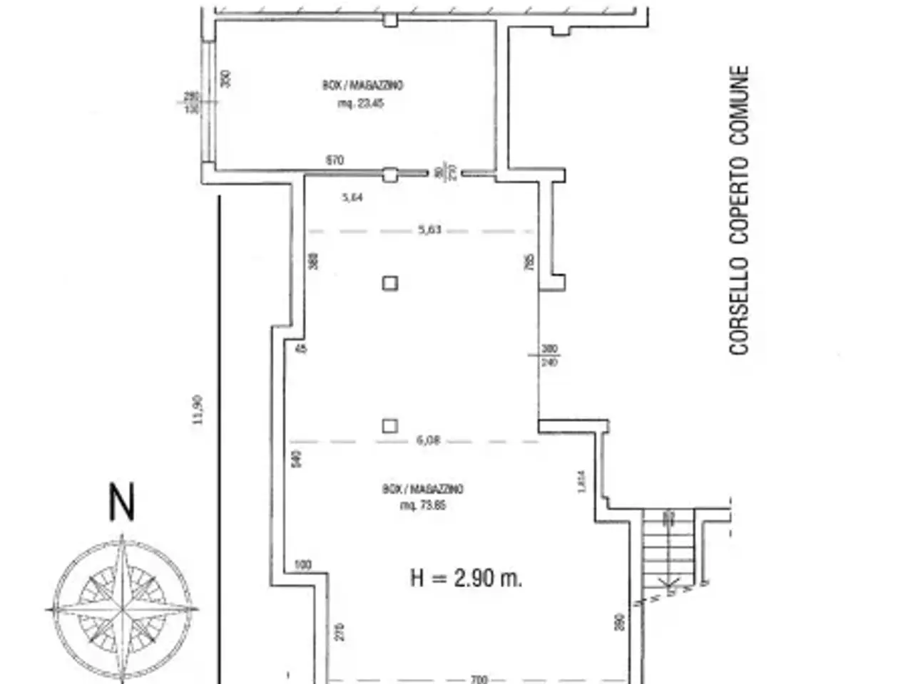 Magazzino in Via Enrico Berlinguer, Cesate, {3} - Planimetria 1