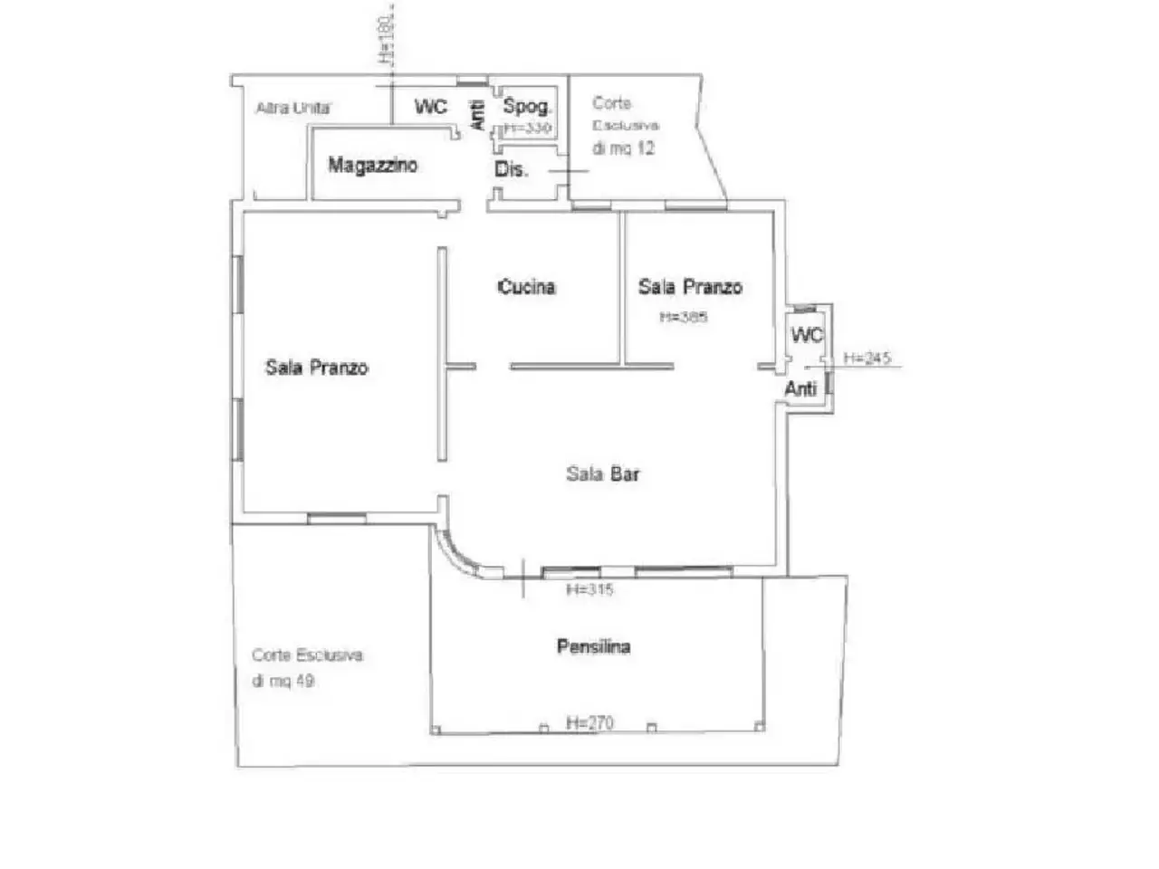 Negozio in Via Nuova Trevigiana Casale 55, Casale Sul Sile, {3} - Planimetria 1