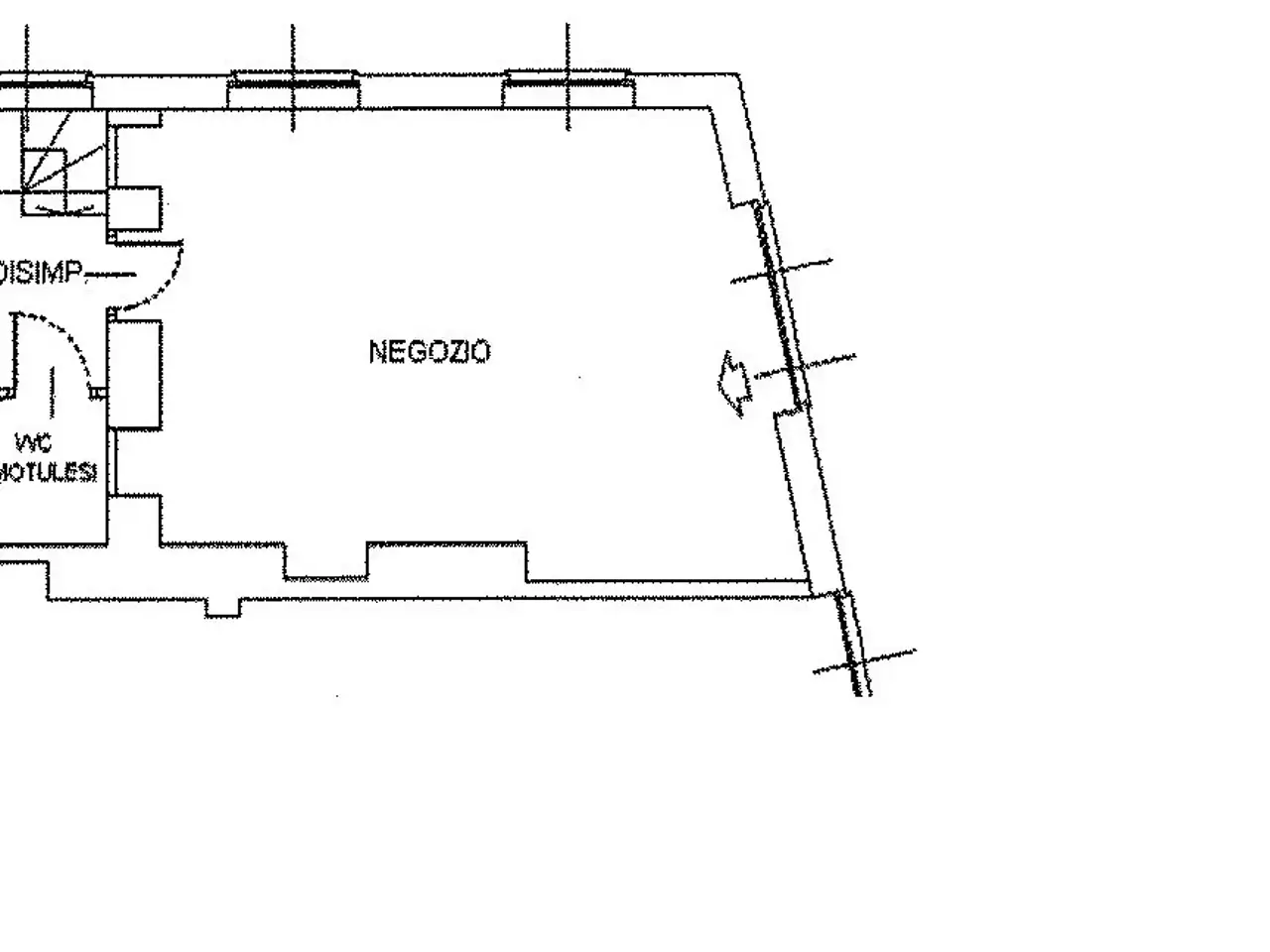 Negozio in Piazza Italia 8, Vittuone, {3} - Planimetria 1