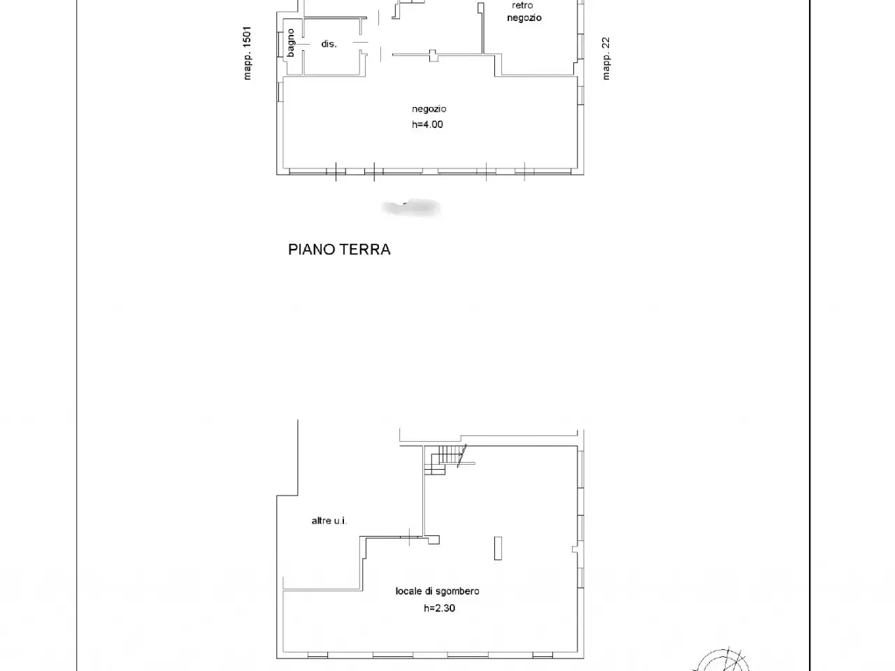 Negozio in Via Rossini, Vigevano, {3} - Planimetria 1