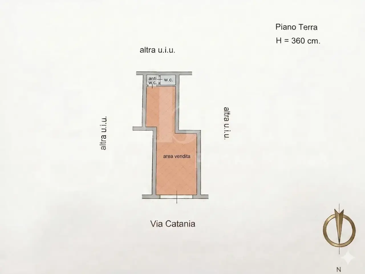 Negozio in Via Catania  154, Palermo, {3} - Planimetria 1