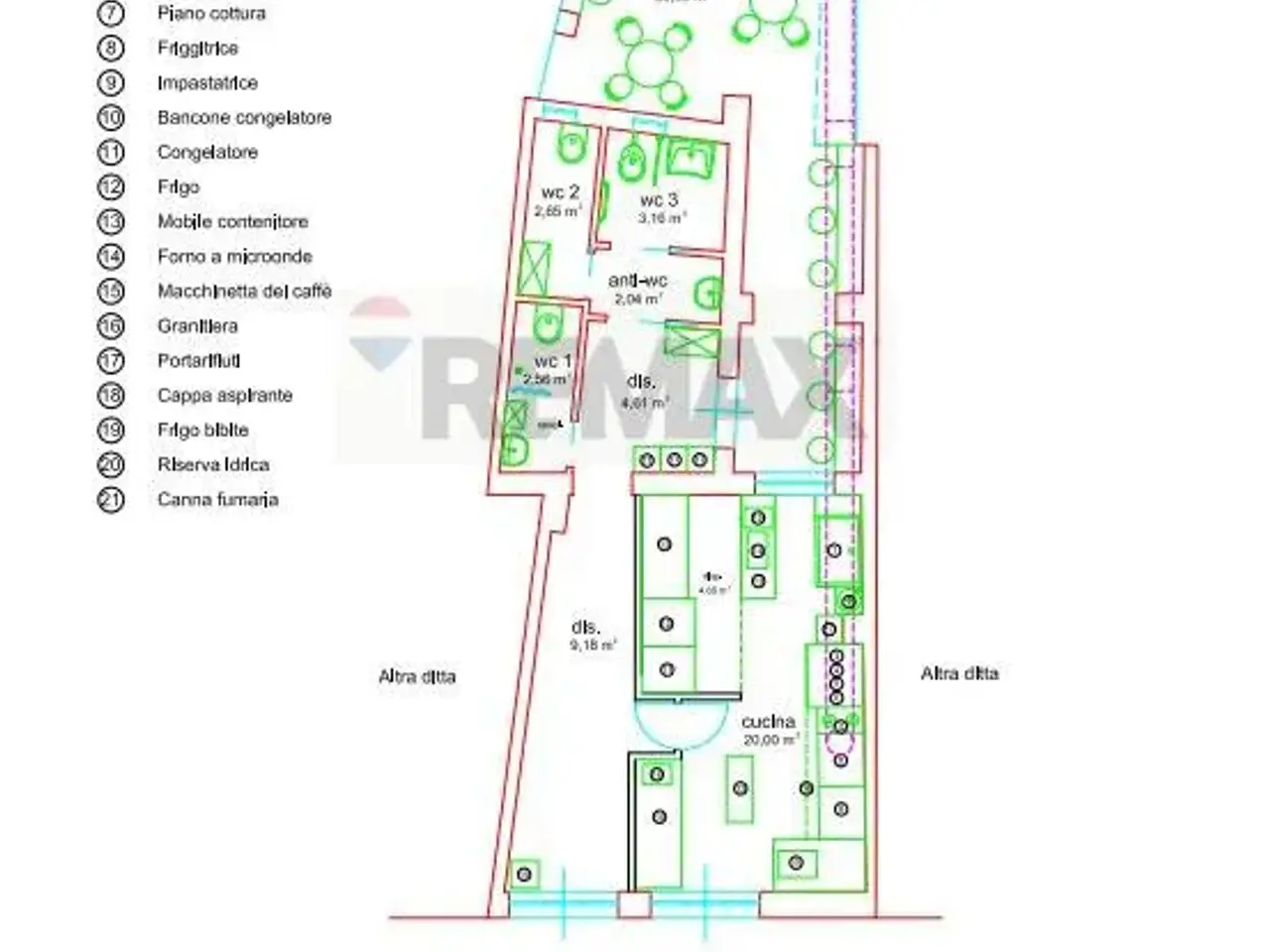 Negozio in Piazza della Regione 5/6, Aci Bonaccorsi, {3} - Planimetria 1