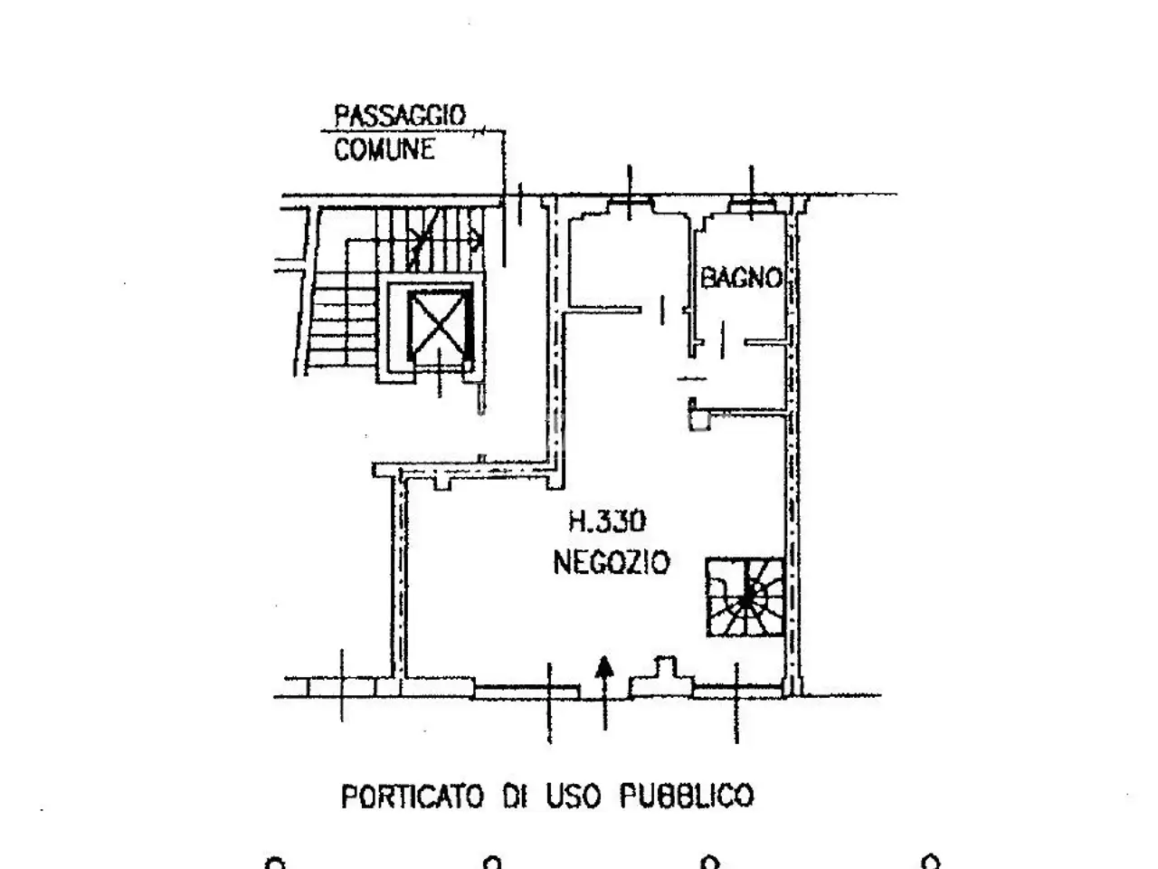 Negozio in Via della Croce 21, Nerviano, {3} - Planimetria 1