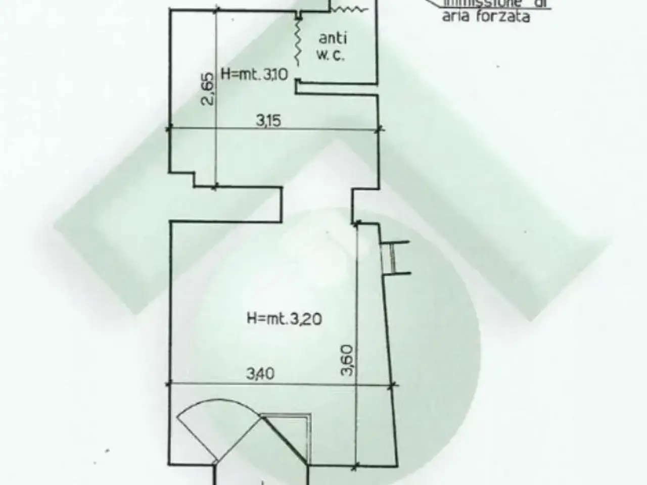 Negozio in Via dei Balestrari 000, Roma, {3} - Planimetria 1