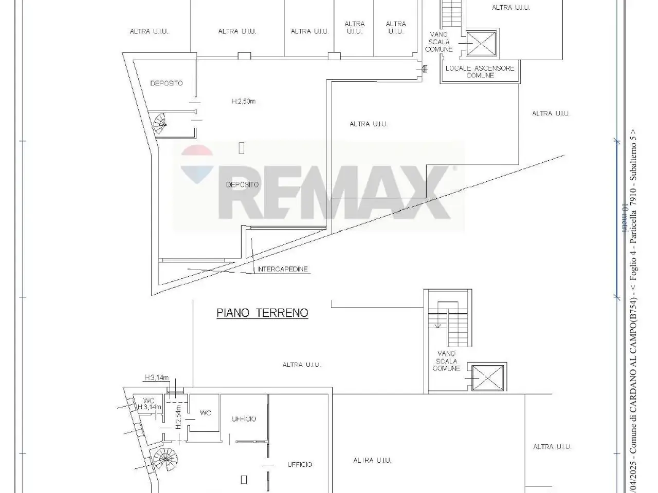Ufficio in Via Roma 73, Cardano Al Campo, {3} - Planimetria 1