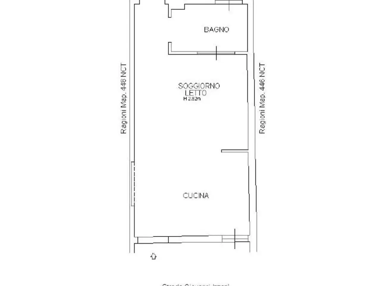 Monolocale in vendita, Strada Giovanni Inzani, Parma - Planimetria 1