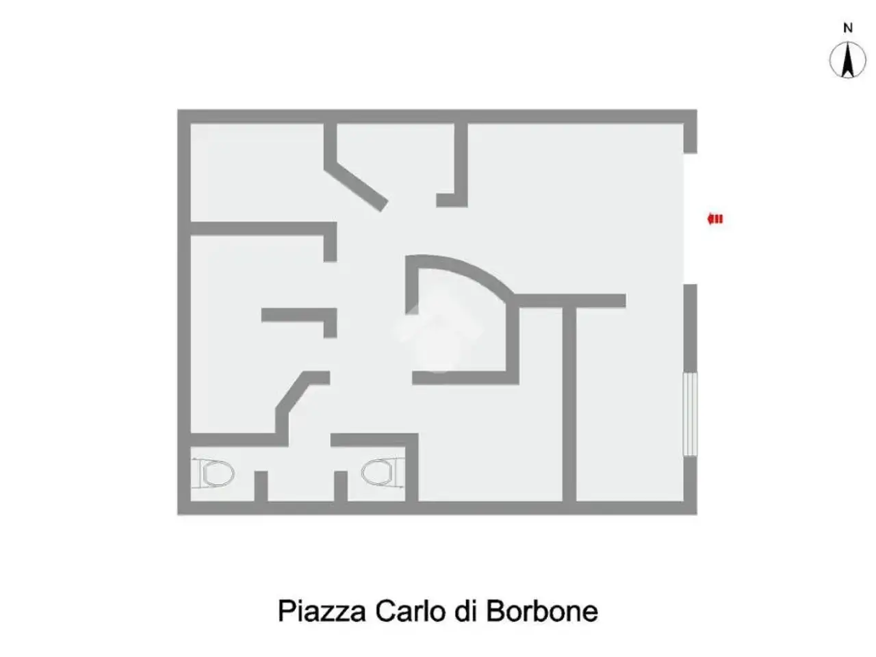 Negozio in Piazza Carlo di Borbone 34, San Giorgio A Cremano, {3} - Planimetria 1