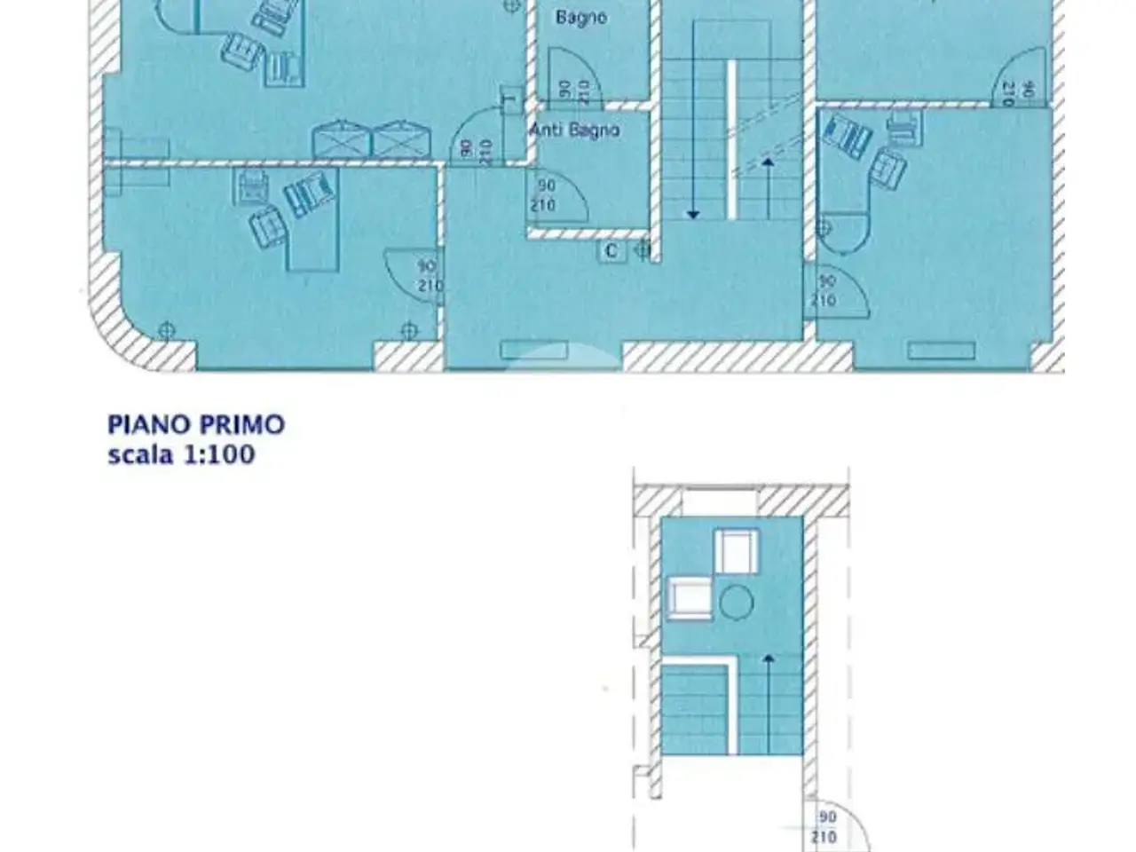 Ufficio in Via Berardo Maggi 9, Brescia, {3} - Planimetria 1