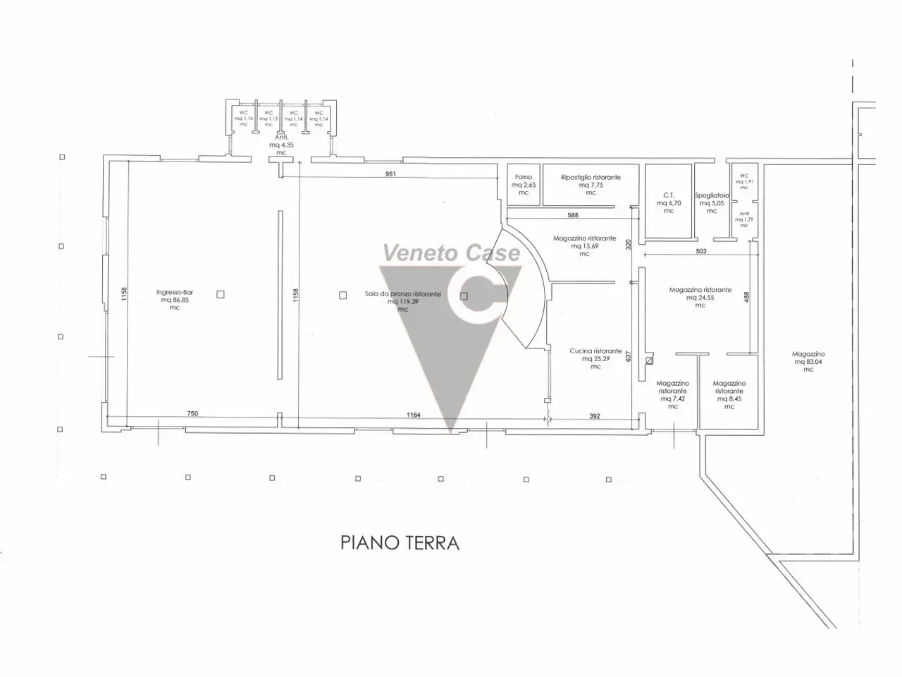 Esercizio commerciale in , Campolongo Maggiore, {3} - Planimetria 1