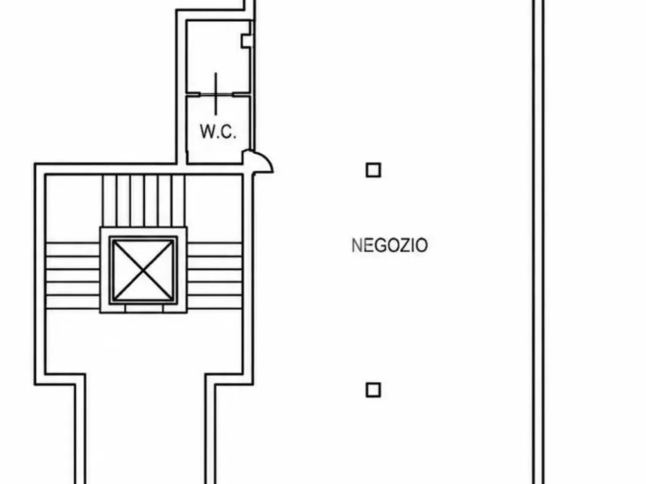Negozio in Via Antonio Gramsci, Capriate San Gervasio, {3} - Planimetria 1