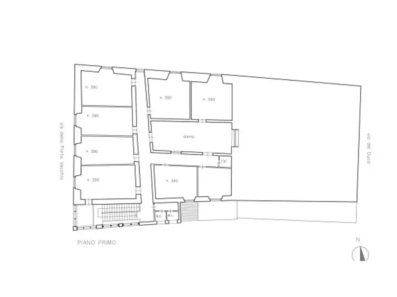 Ufficio in Piazzetta Spirito Santo, Pistoia, {3} - Planimetria 1