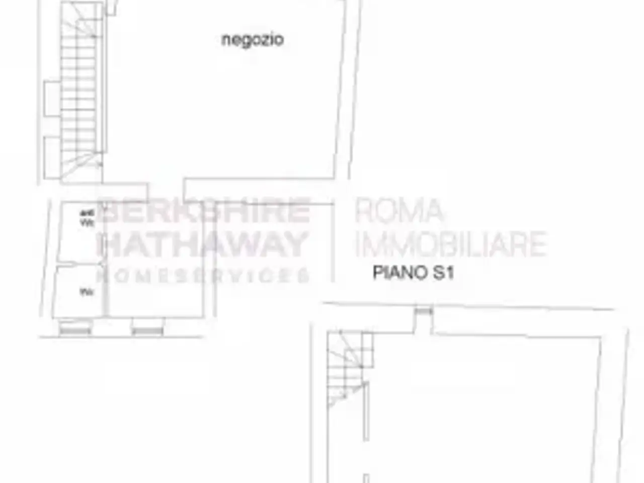 Negozio in Piazza Trilussa, Roma, {3} - Planimetria 1