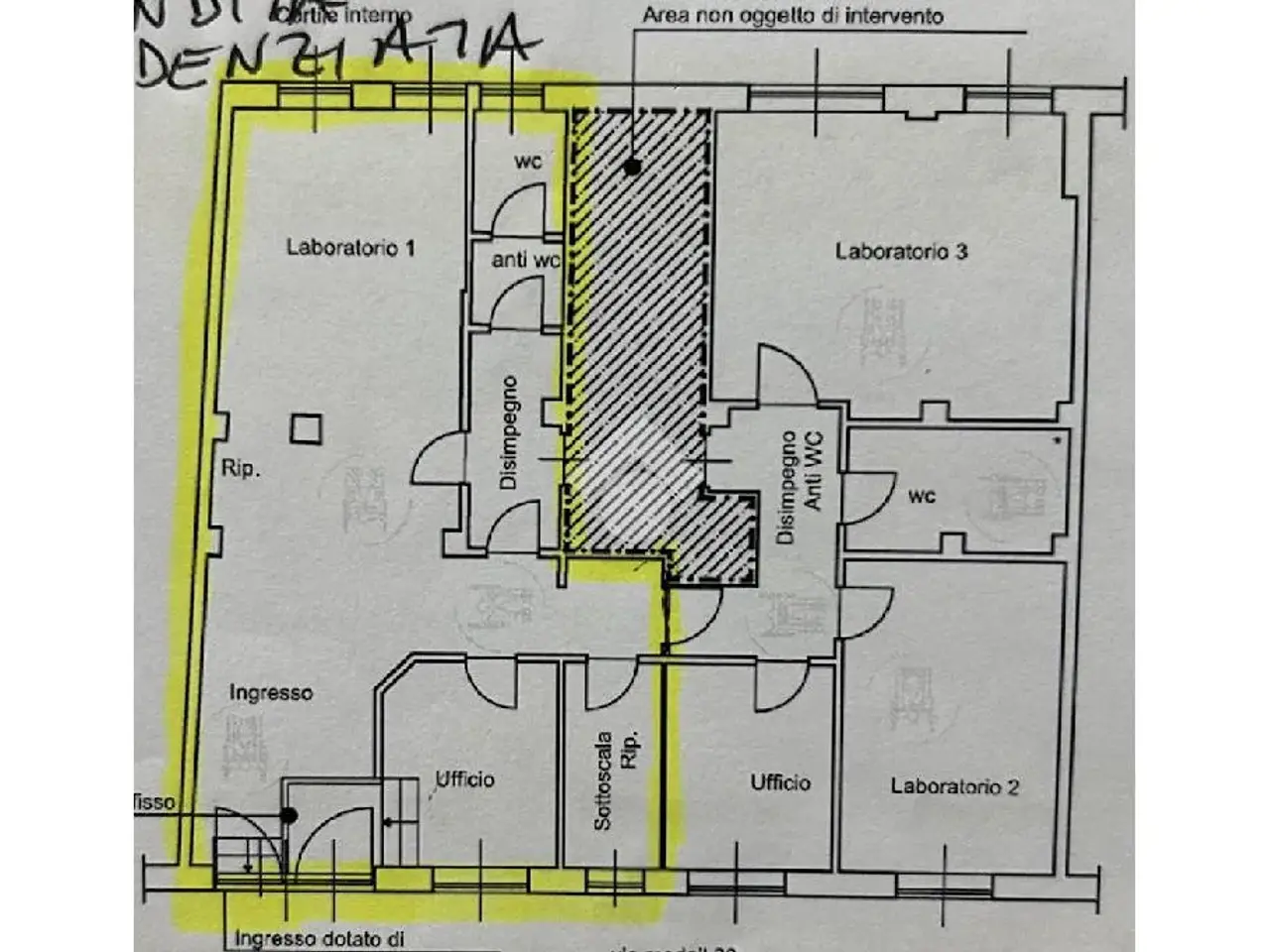 Laboratorio in Via Medail 30, Torino, {3} - Planimetria 1