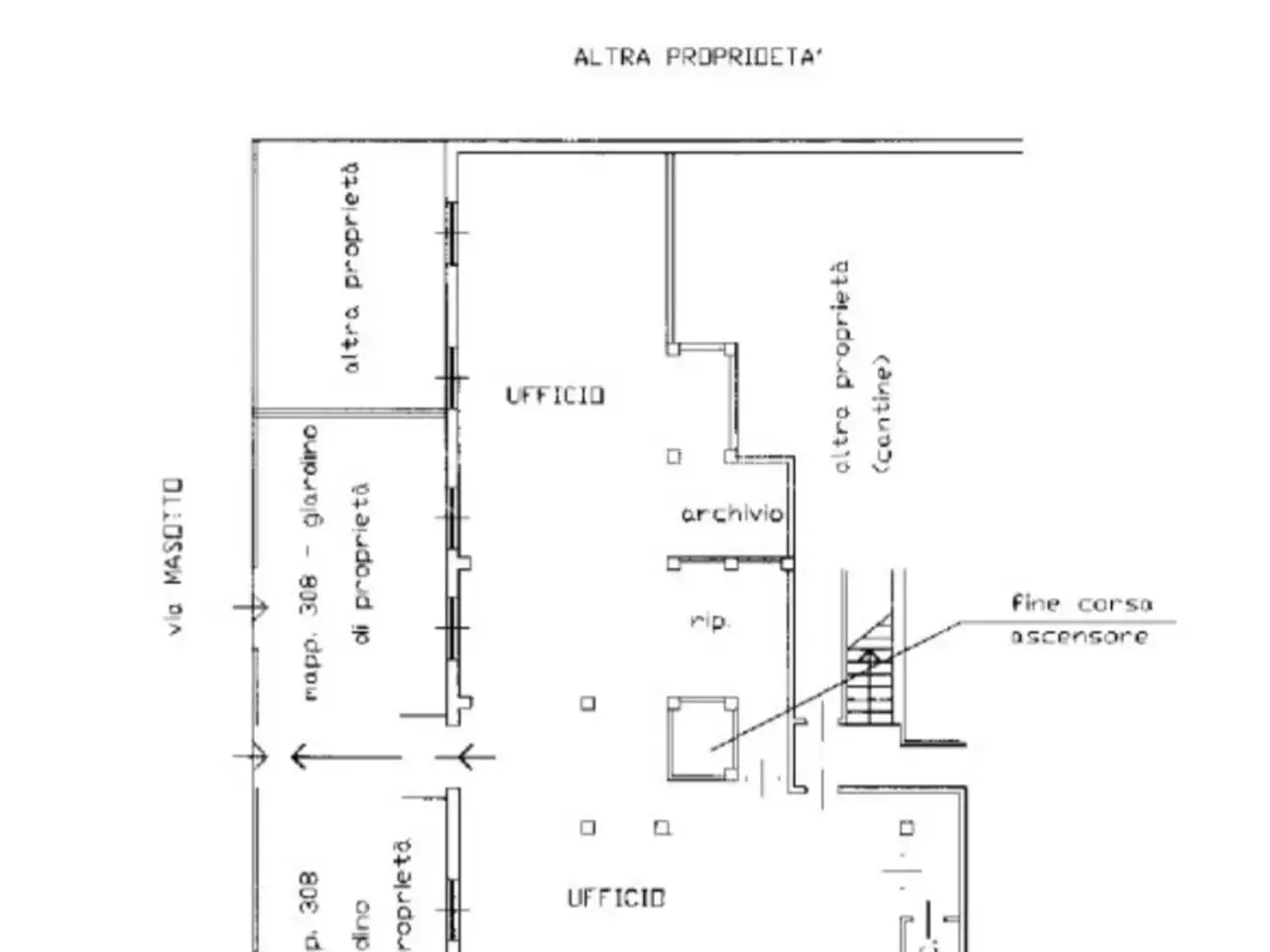 Ufficio in Via Masotto 15, Milano, {3} - Planimetria 1
