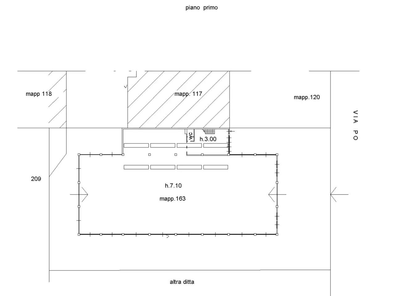 Capannone in Via Po, Cormano, {3} - Planimetria 1