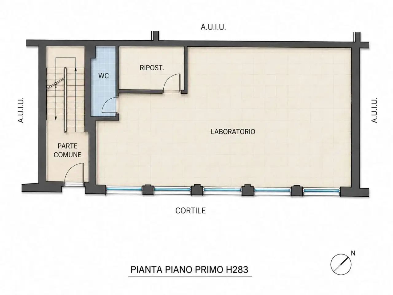 Palazzina commerciale in Via Torino 34, Cernusco Sul Naviglio, {3} - Planimetria 1