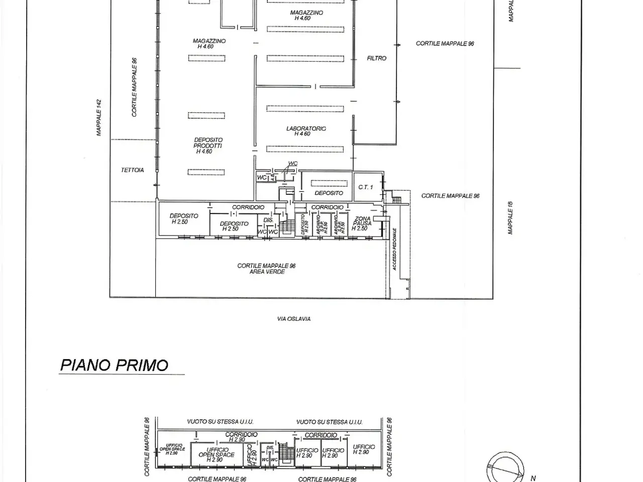 Capannone in Via Oslavia, Desio, {3} - Planimetria 1