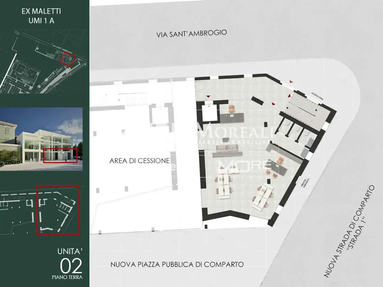 Ufficio in Via Sant'Ambrogio, Formigine, {3} - Planimetria 1