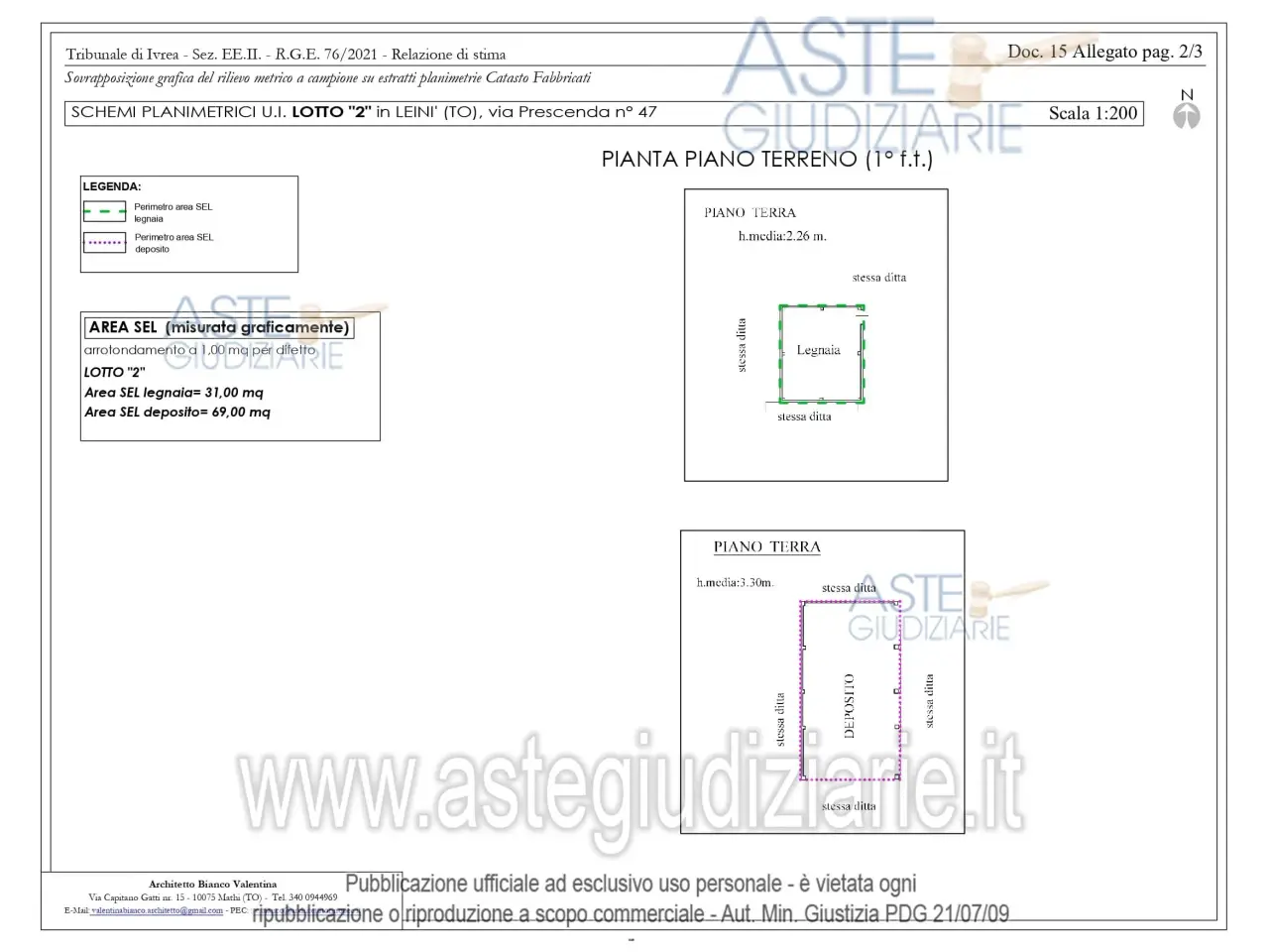 Deposito in Via Presenda 47 47, Leini', {3} - Planimetria 1