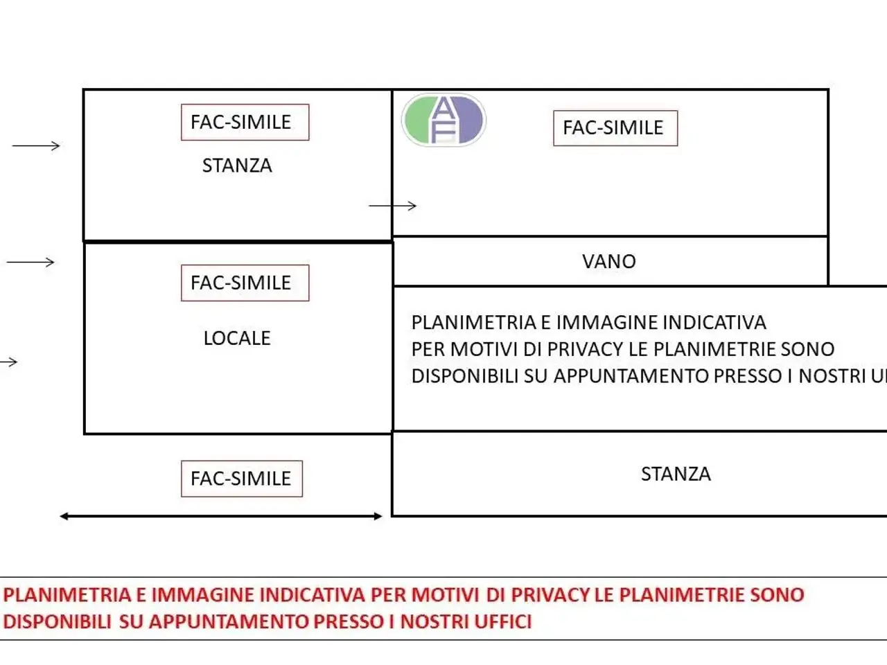Ufficio in Via Dante Alighieri, Mira, {3} - Planimetria 1