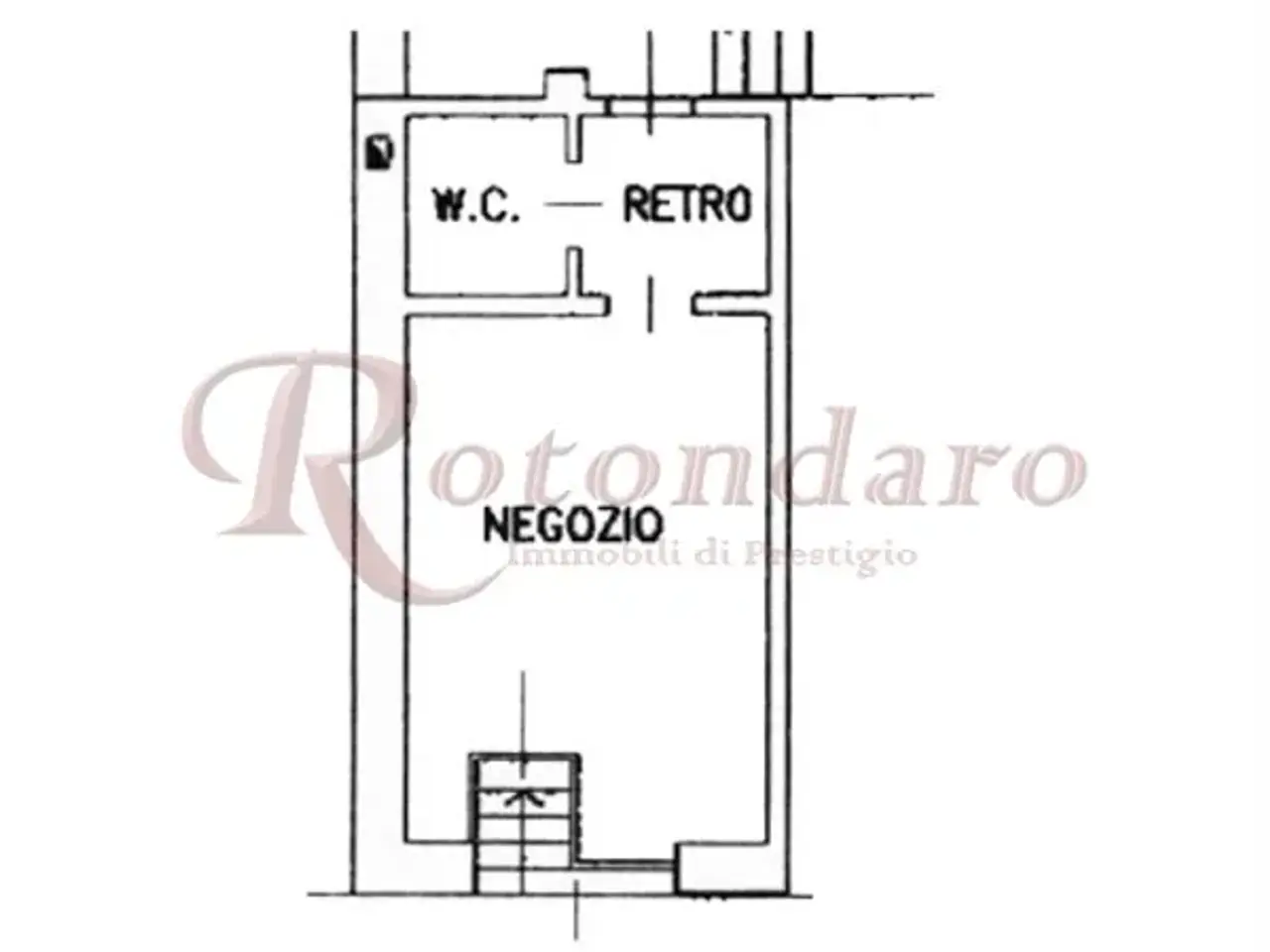 Negozio in Via Boccaccio, Milano, {3} - Planimetria 1