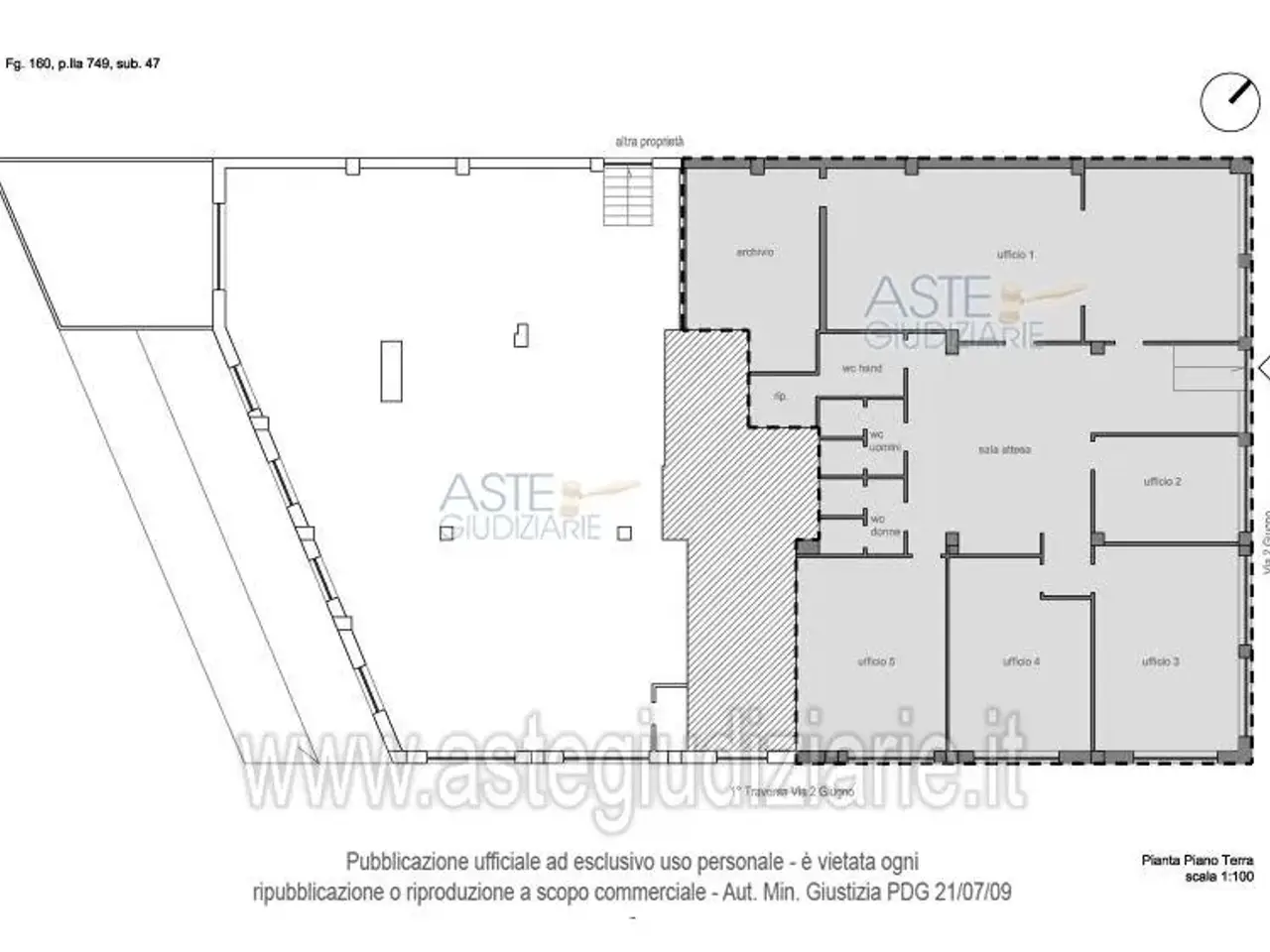 Magazzino in Via II Giugno 8-10-12-14-16-18 8, Altamura, {3} - Planimetria 1