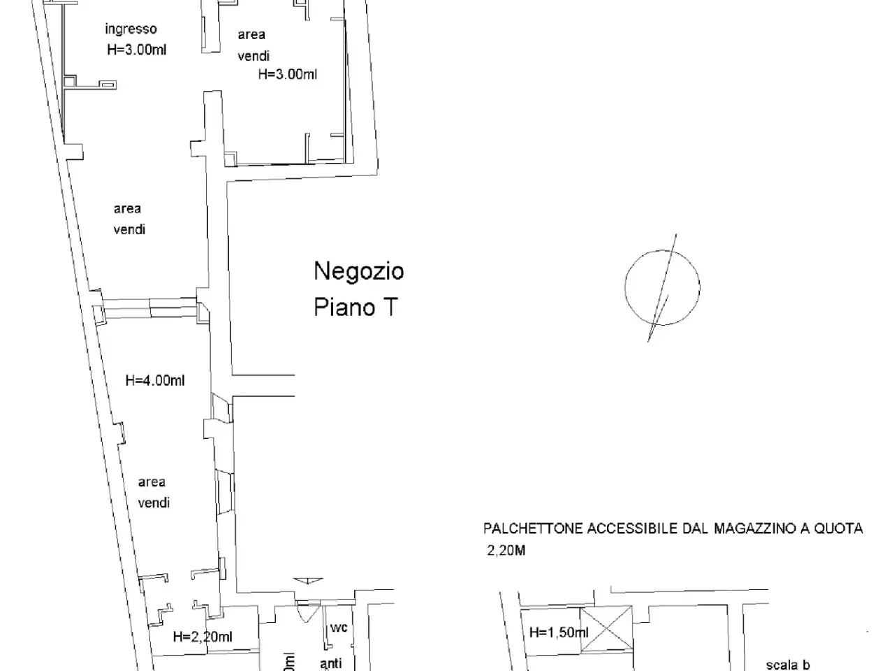 Negozio in Piazza di Spagna, Roma, {3} - Planimetria 1
