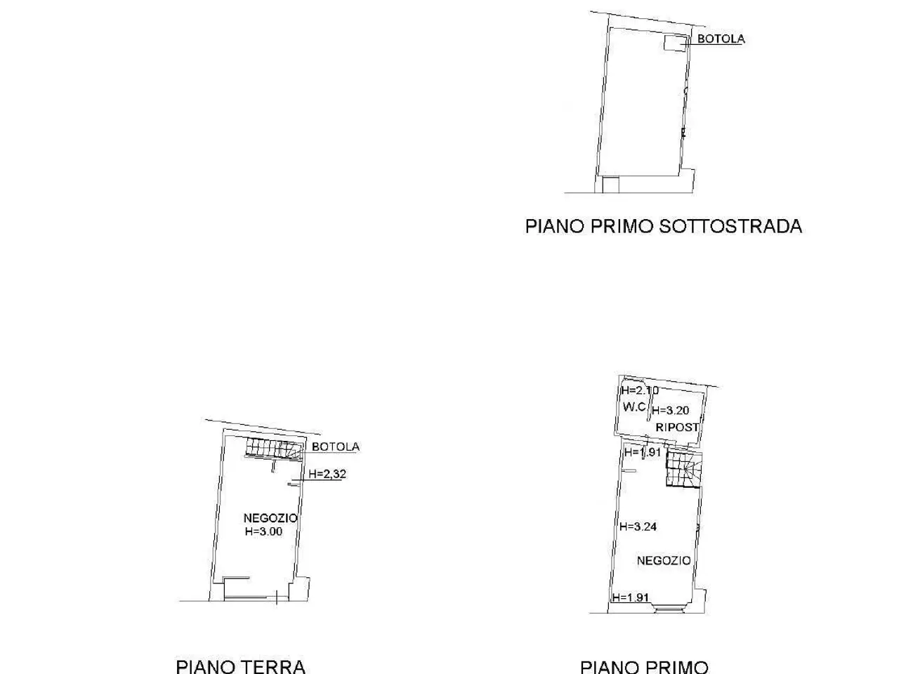 Negozio in Via Crispi , Reggio Emilia, {3} - Planimetria 1