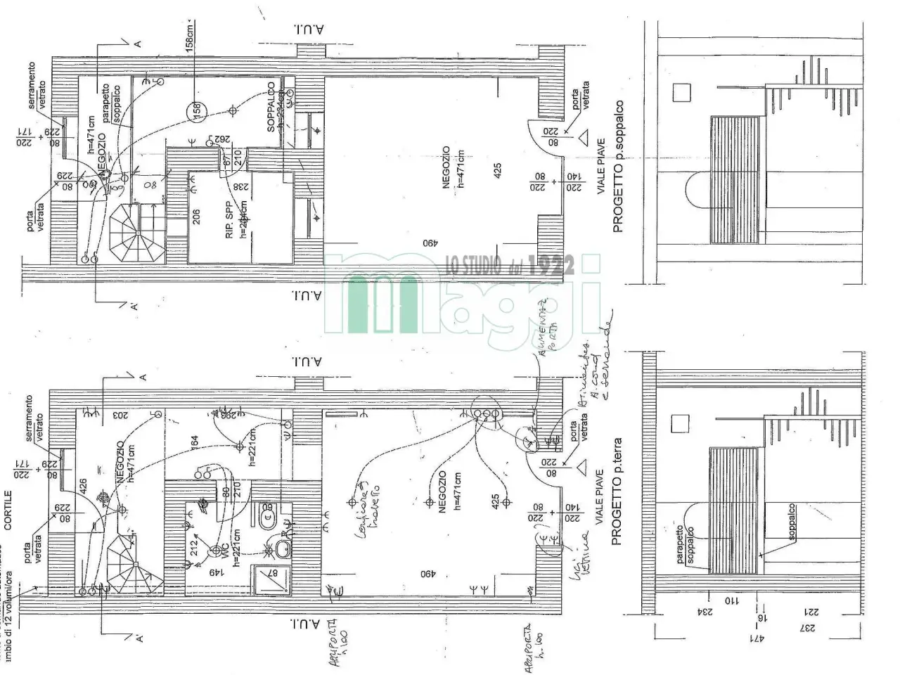 Negozio in Viale Piave, Milano, {3} - Planimetria 1