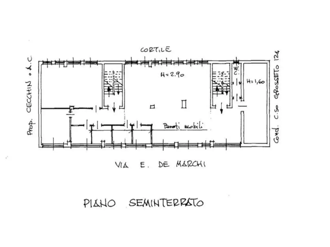 Ufficio in Via De Marchi  6, Torino, {3} - Planimetria 1