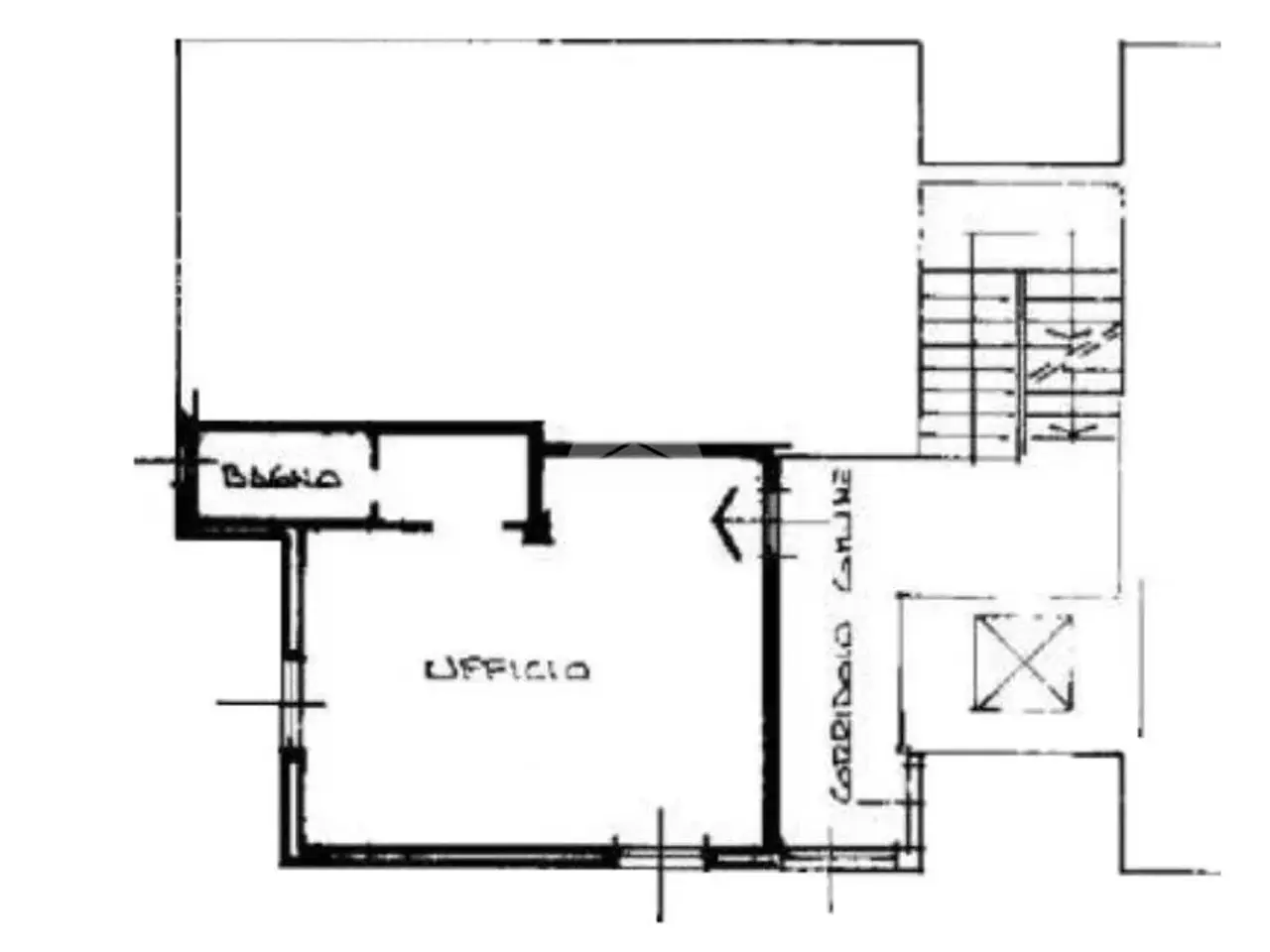 Ufficio in Via Felice Cavallotti 45, Lodi, {3} - Planimetria 1