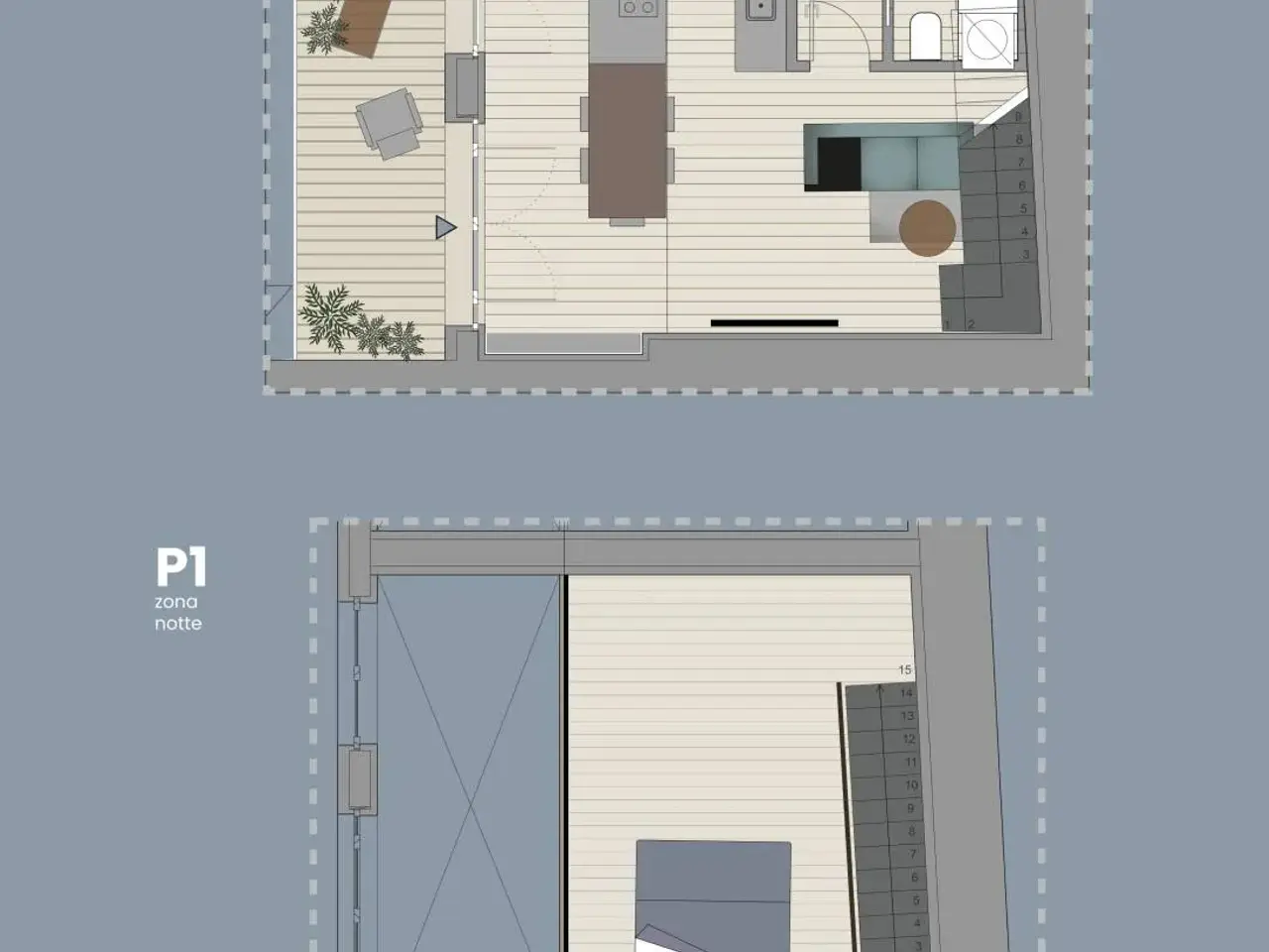 Bilocale in vendita, Via San Francesco d'Assisi 33, Trieste - Planimetria 1