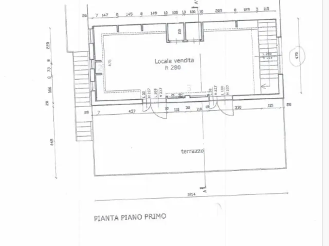 Negozio in Viale Giuseppe Garibaldi 12, Pescia, {3} - Planimetria 1