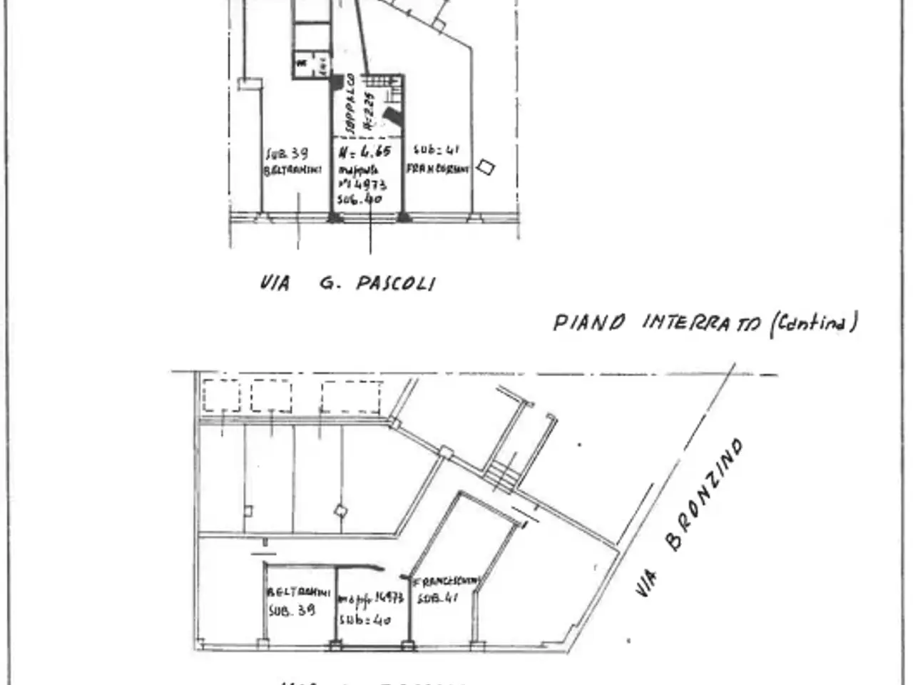 Negozio in Via Bronzino 1, Milano, {3} - Planimetria 1