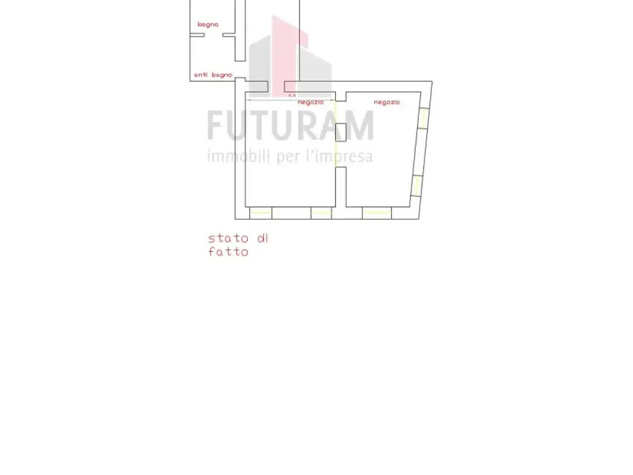 Ufficio in Corso Padova, Vicenza, {3} - Planimetria 1