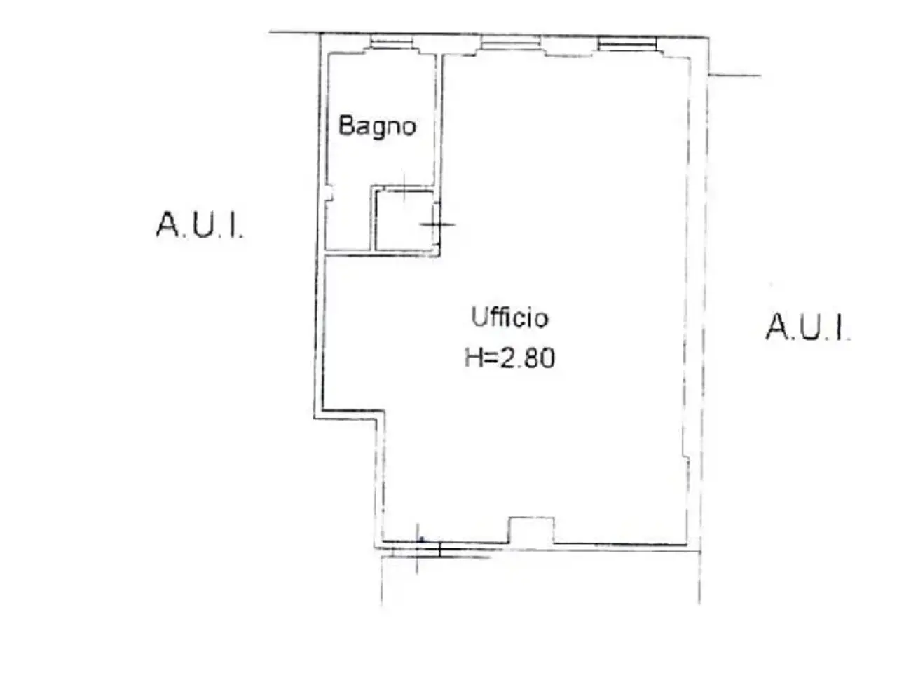 Ufficio in Via XXV Aprile 25, Palazzolo Sull'Oglio, {3} - Planimetria 1
