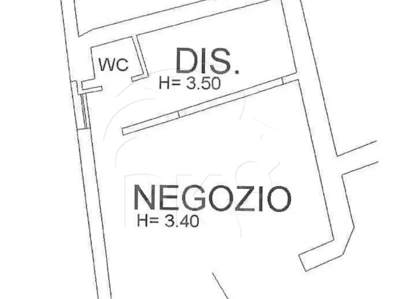 Negozio in Via Saragozza 7, Bologna, {3} - Planimetria 1