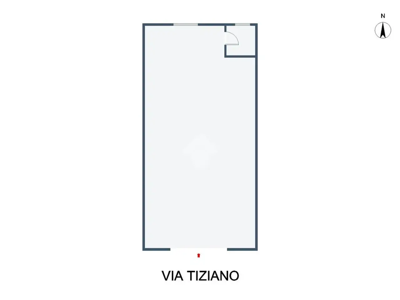 Negozio in Via Tiziano 12, Palermo, {3} - Planimetria 1