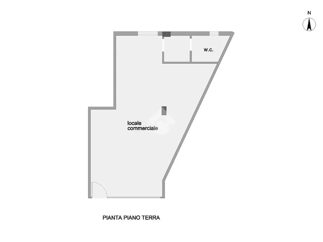 Negozio in Via F. Crispi 14, Castellalto, {3} - Planimetria 1