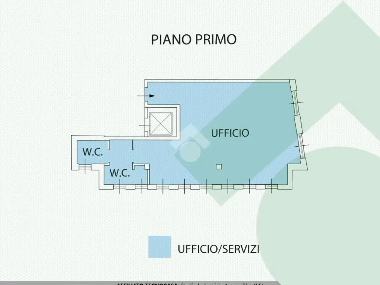 Ufficio in Via Pitagora 7, Pero, {3} - Planimetria 1
