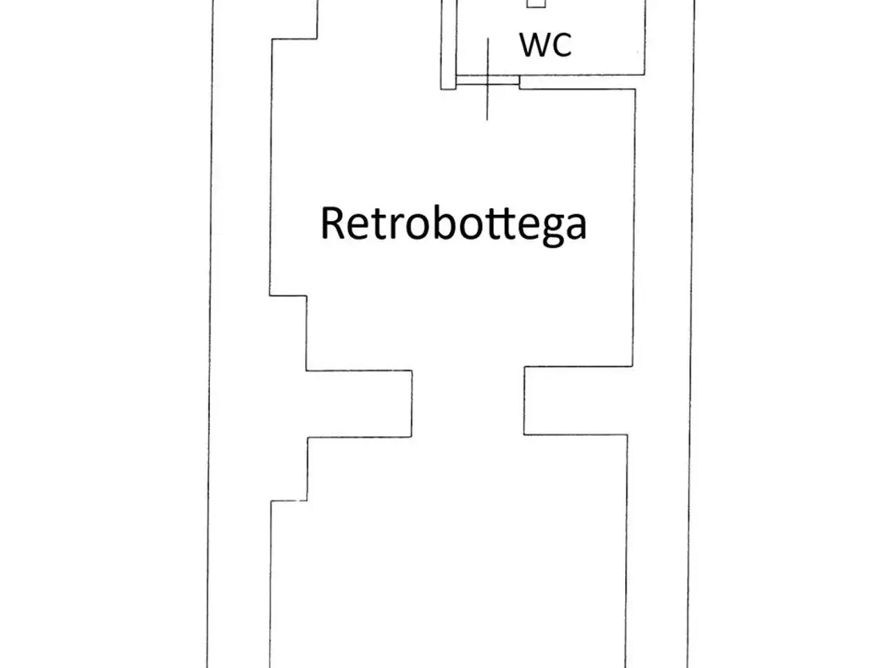 Esercizio commerciale in Via Santa Cecilia 236, Messina, {3} - Planimetria 1