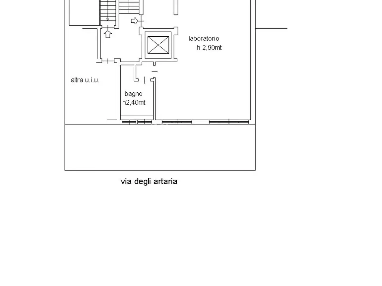 Laboratorio in Via Privata degli Artaria, Milano, {3} - Planimetria 1