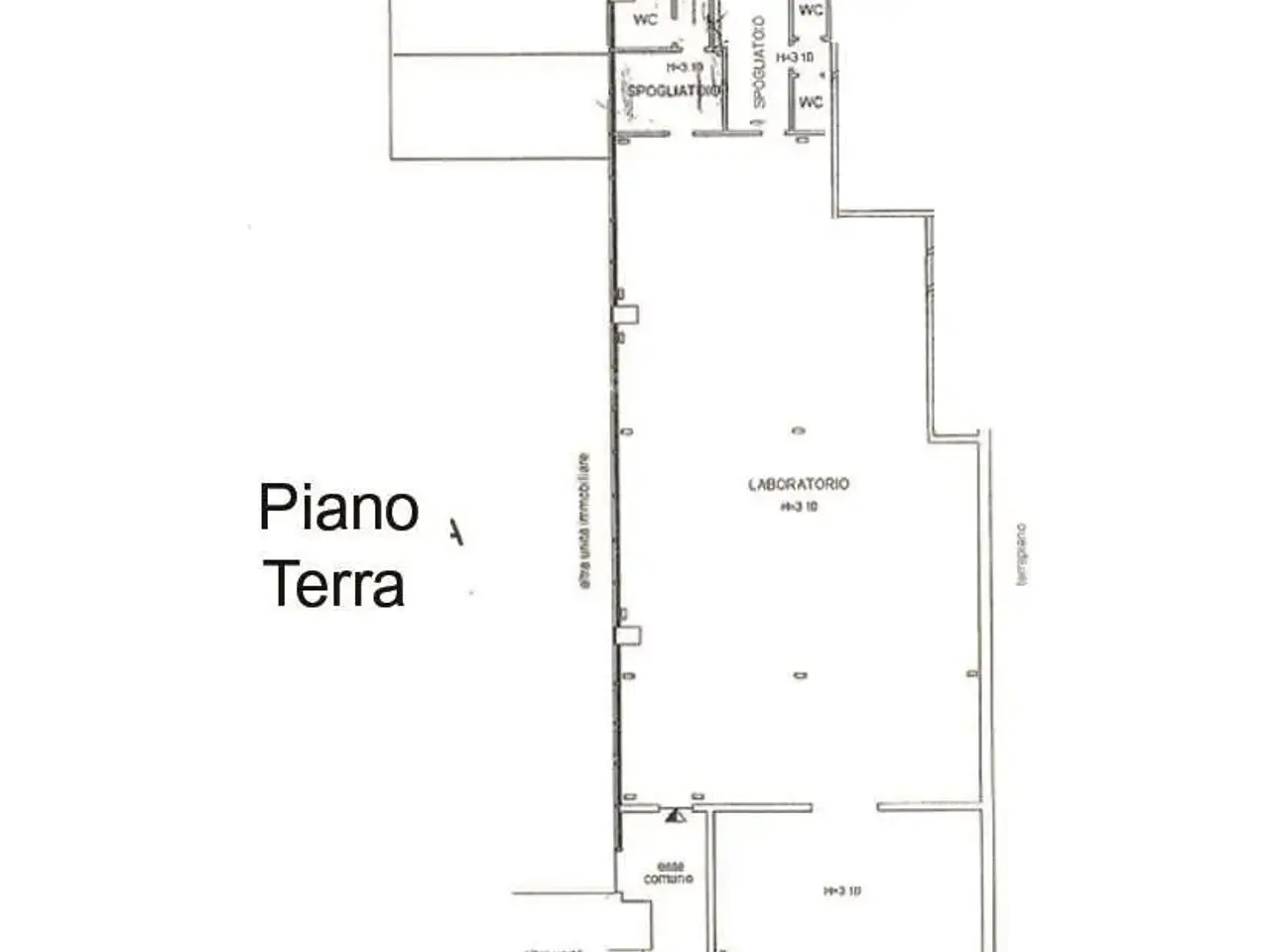 Palazzina commerciale in Via Tentorio, Como, {3} - Planimetria 1